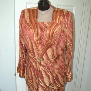 3pc. Ben Marc Sequenced Skirt Suit